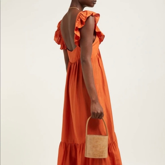 Masscob Acacia Ruffled Silk Dress - Picture 5 of 16